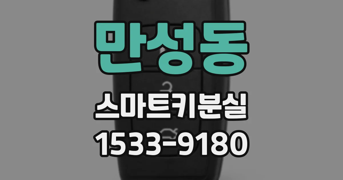 만성동 스마트키분실