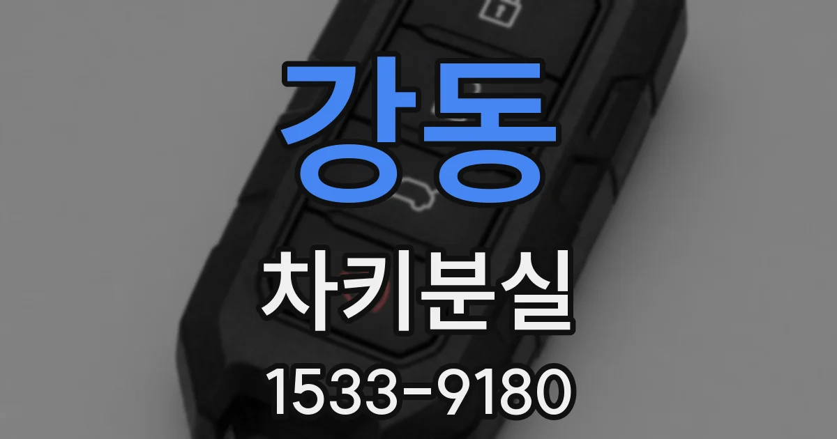 강동 차키분실