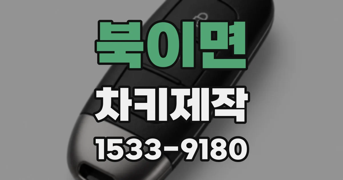 북이면 차키제작