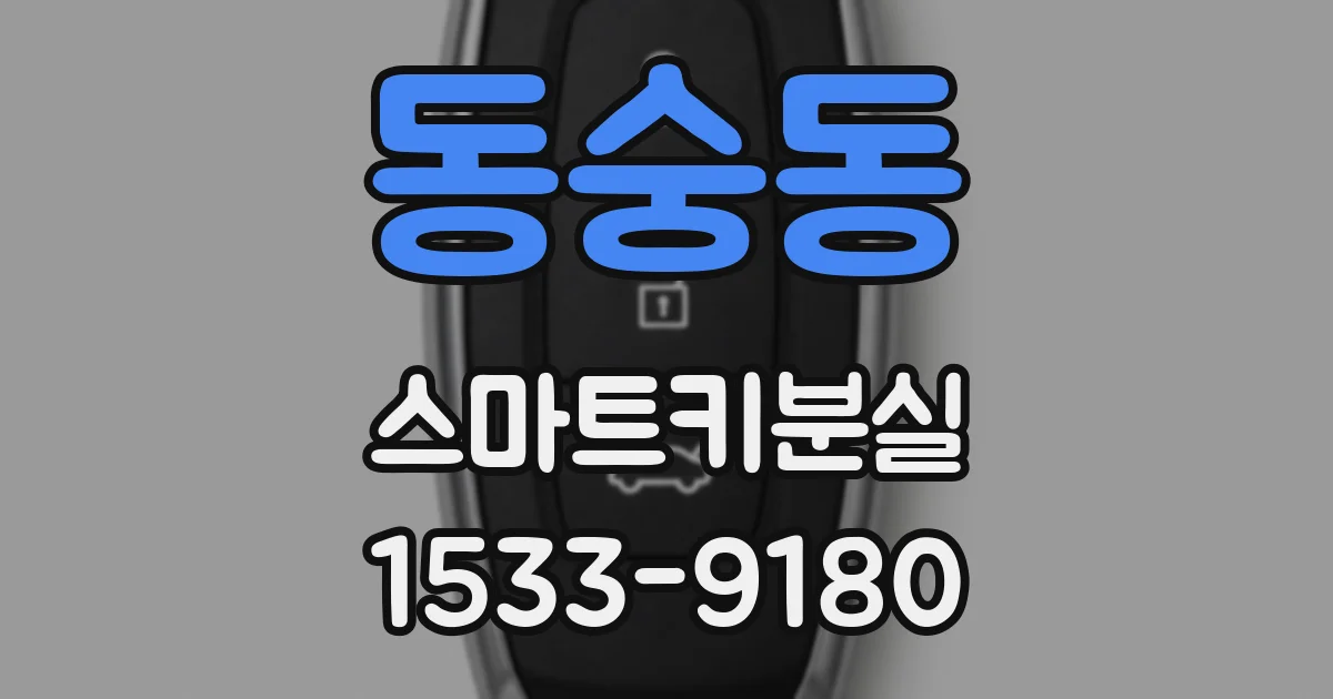 동숭동 스마트키분실
