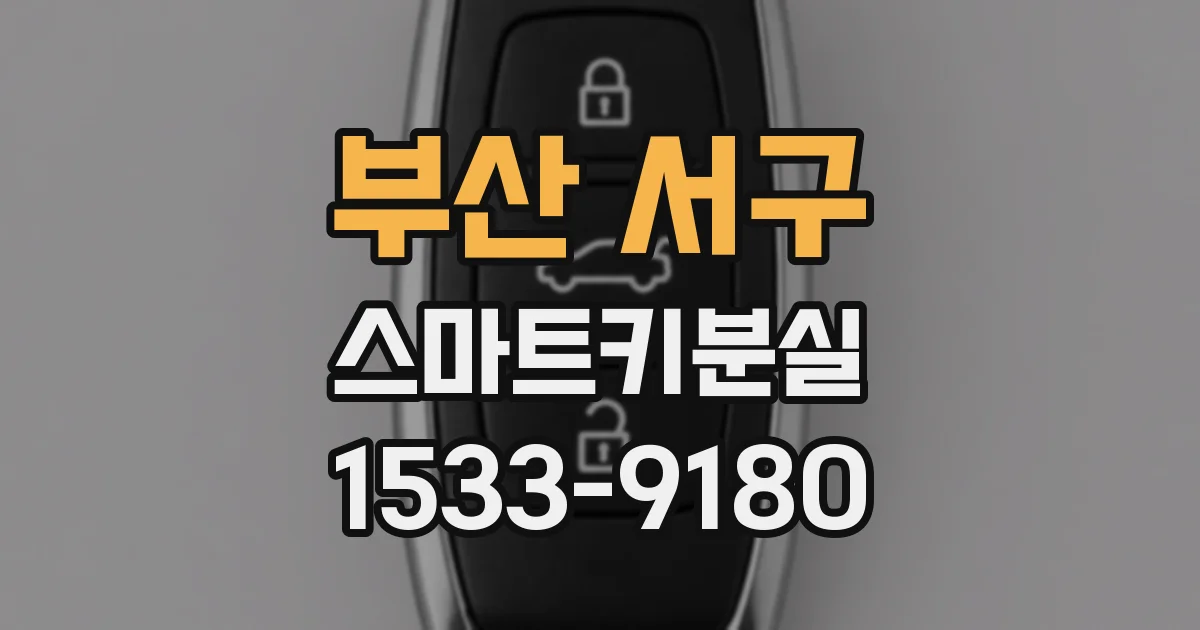 부산 서구 스마트키분실