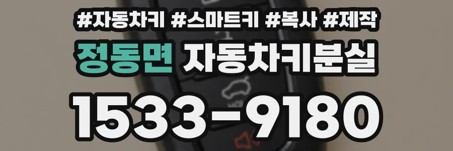정동면 자동차키분실