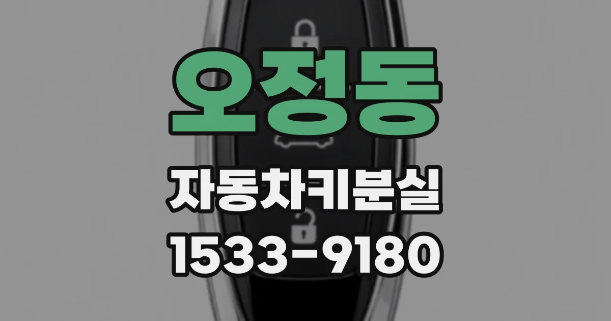 오정동 자동차키분실