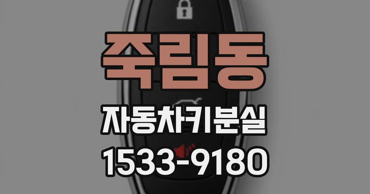 죽림동 자동차키분실