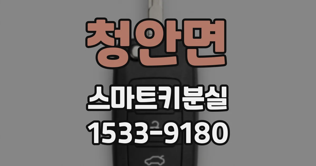 청안면 스마트키분실