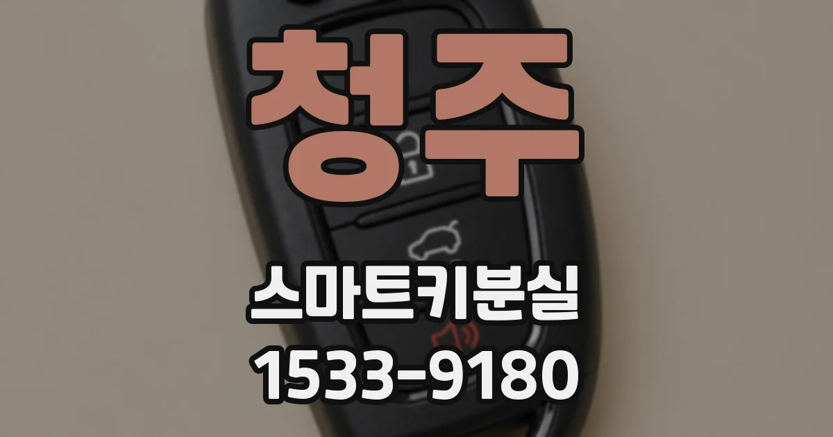 청주 스마트키분실