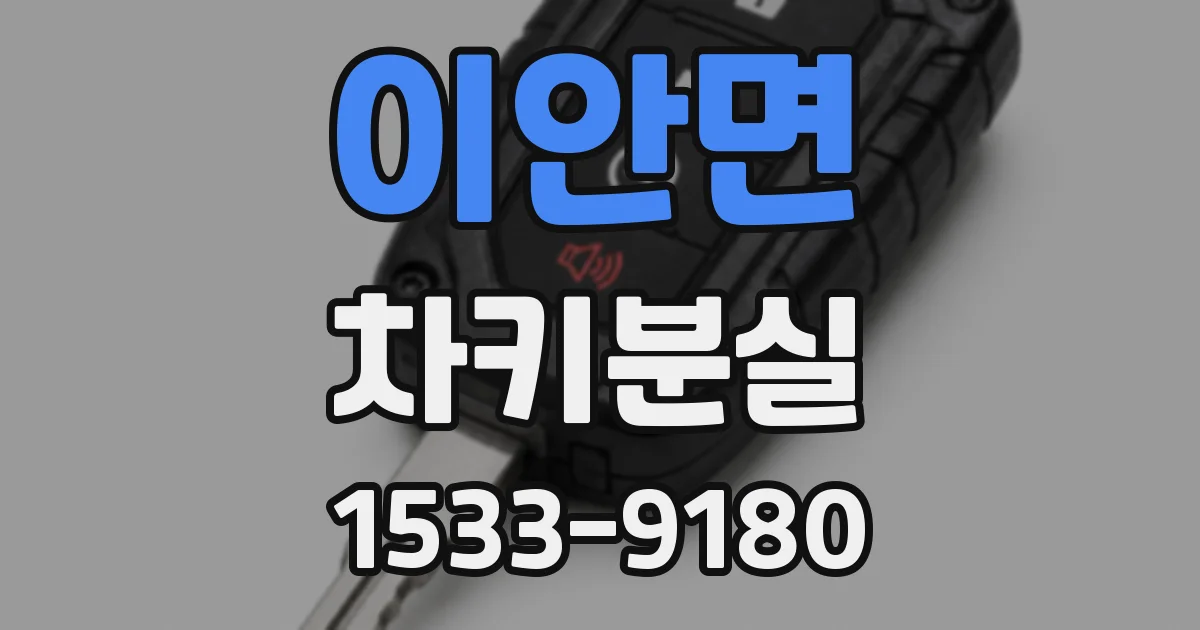 이안면 차키분실