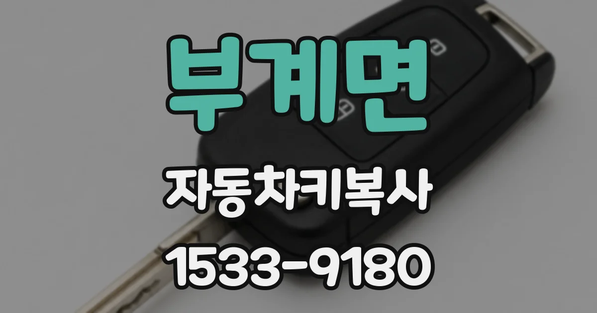부계면 자동차키복사