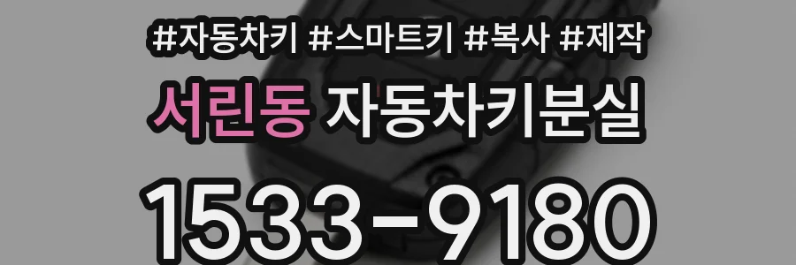 서린동 자동차키분실