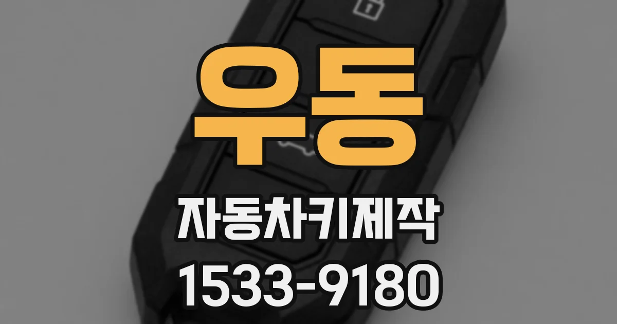 우동 자동차키제작