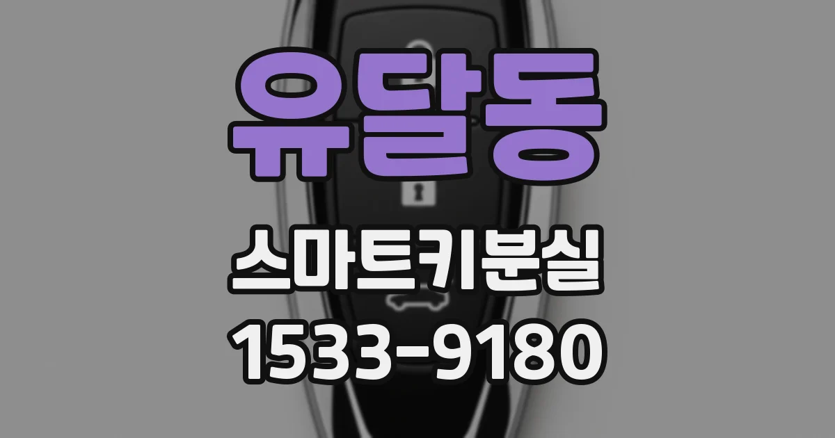 유달동 스마트키분실