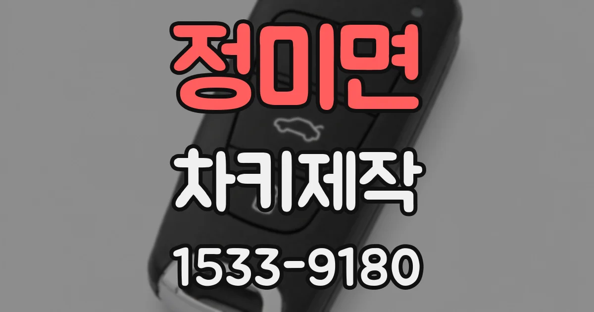정미면 차키제작