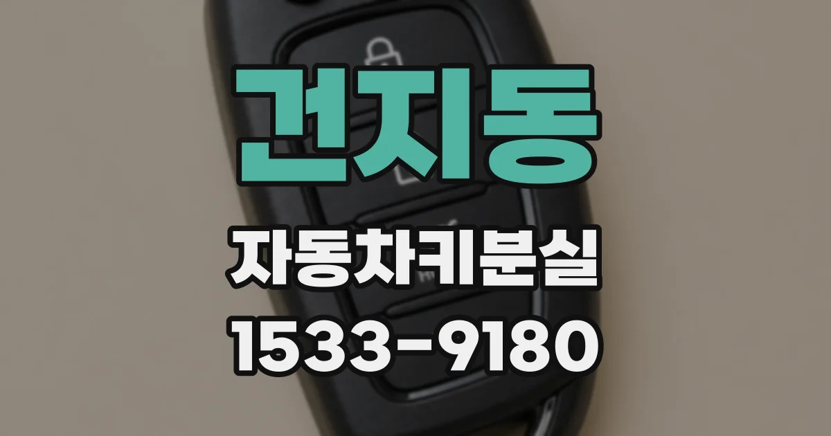 건지동 자동차키분실
