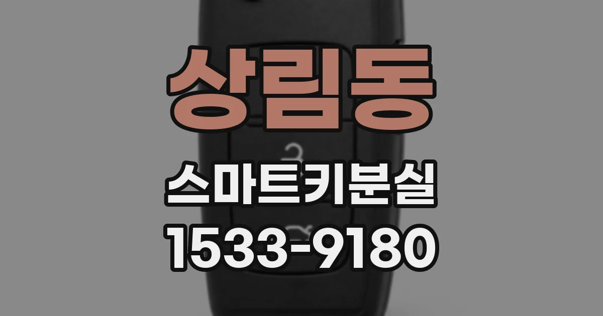 상림동 스마트키분실