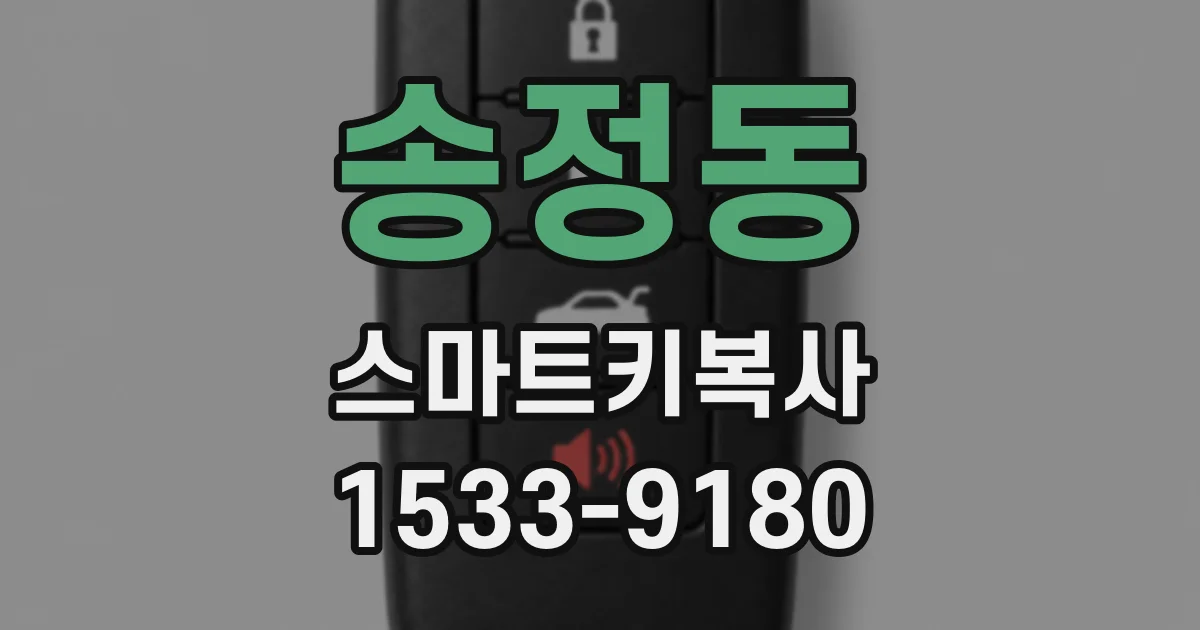 송정동 스마트키복사