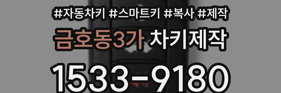 금호동3가 차키제작
