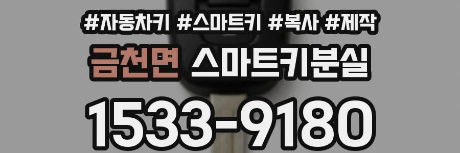 금천면 스마트키분실