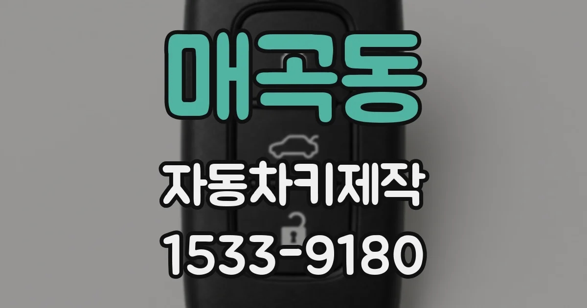 매곡동 자동차키제작