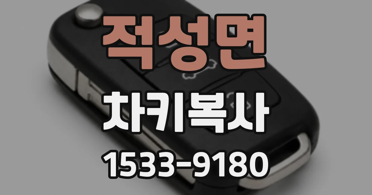 적성면 차키복사