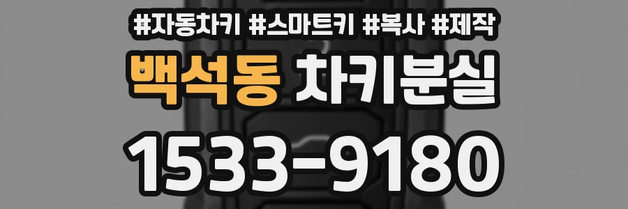 백석동 차키분실