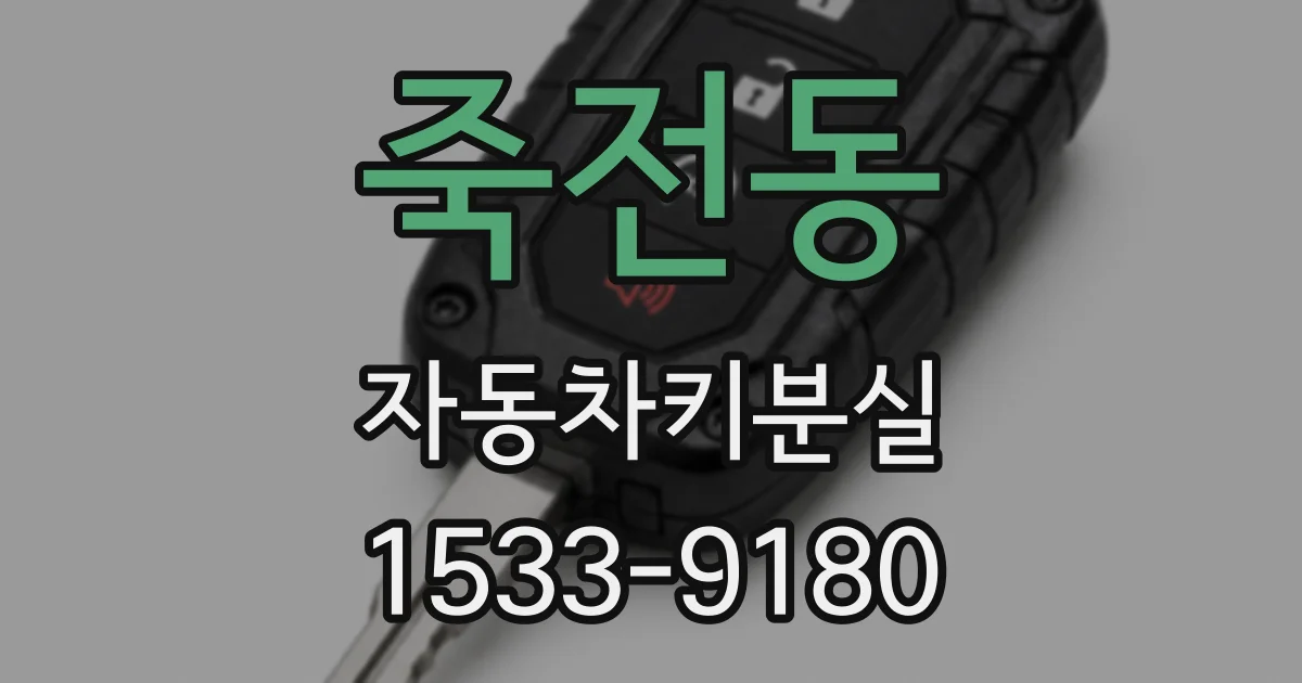 죽전동 자동차키분실