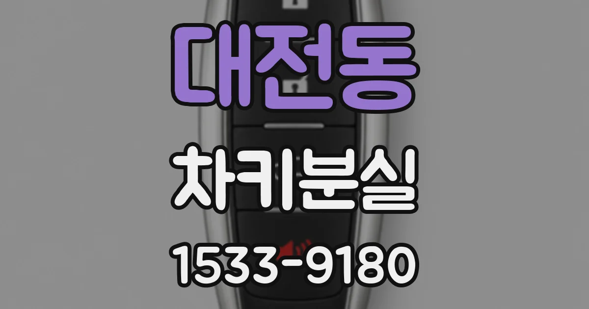 대전동 차키분실