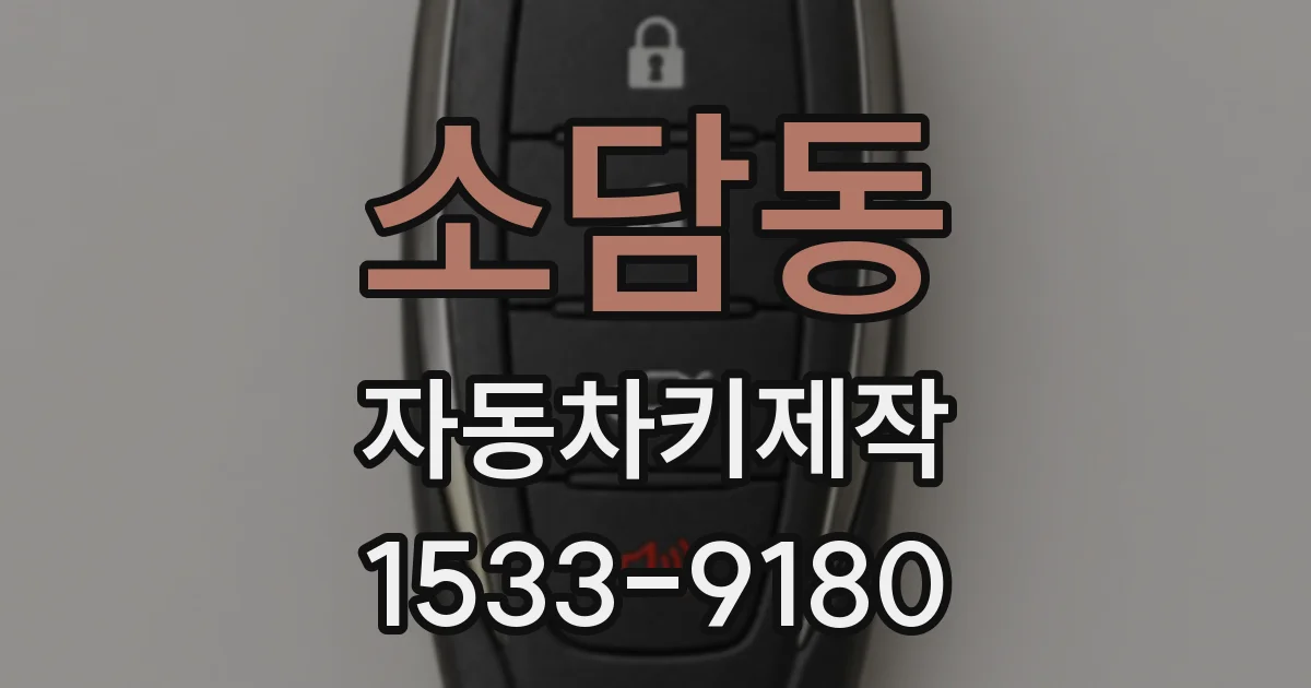 소담동 자동차키제작