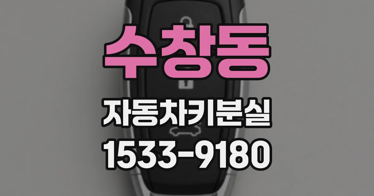 수창동 자동차키분실