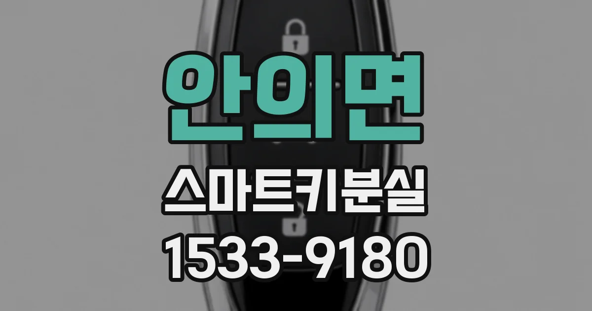 안의면 스마트키분실