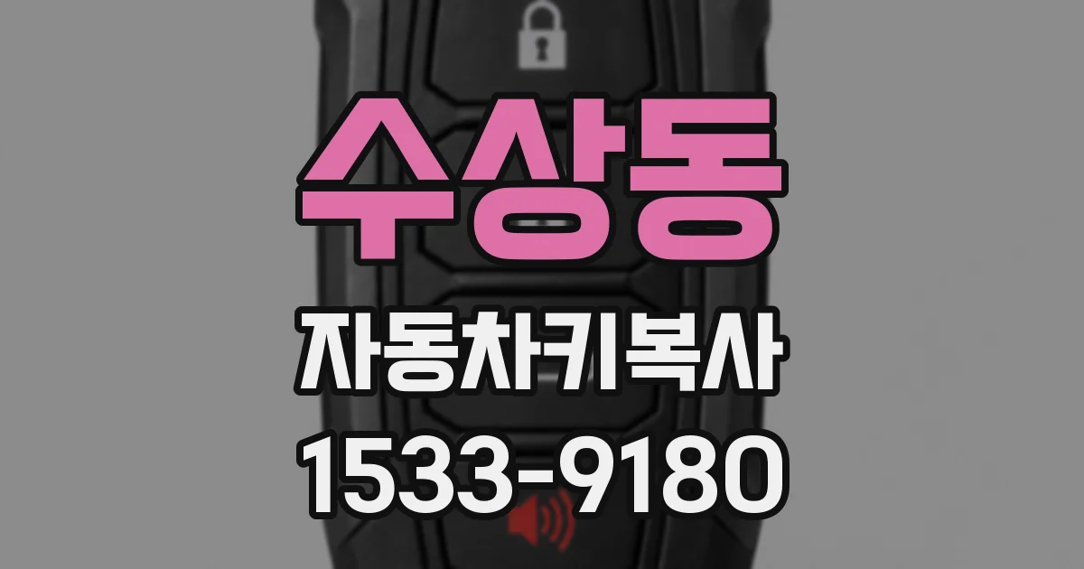 수상동 자동차키복사