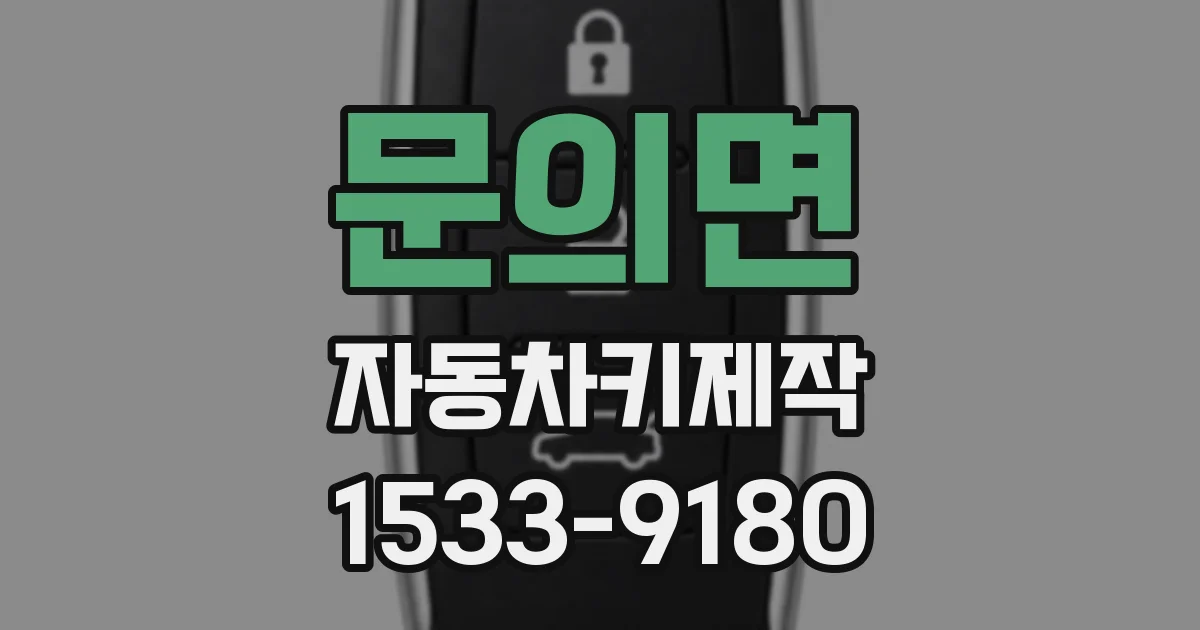 문의면 자동차키제작