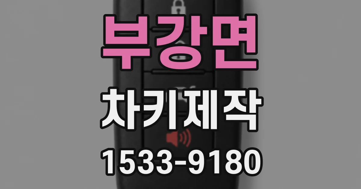 부강면 차키제작