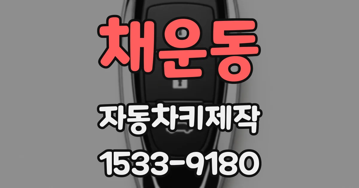 채운동 자동차키제작