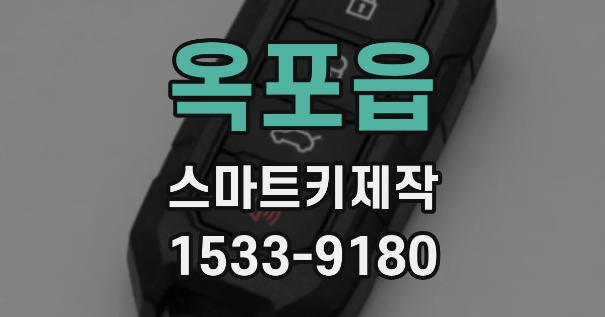 옥포읍 스마트키제작