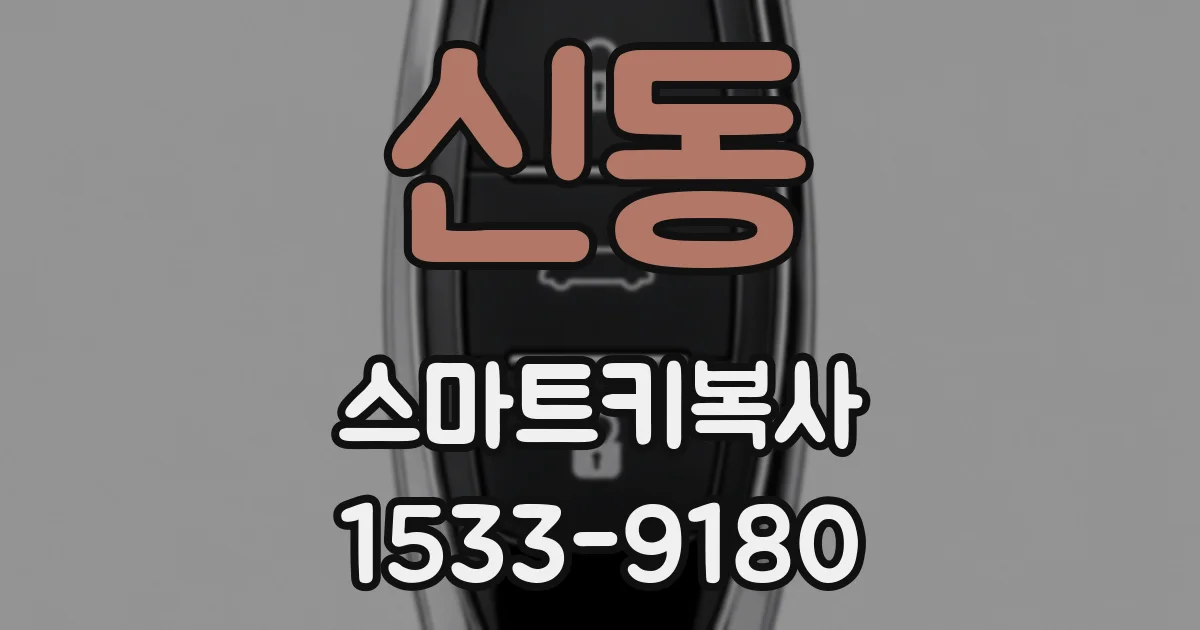 신동 스마트키복사