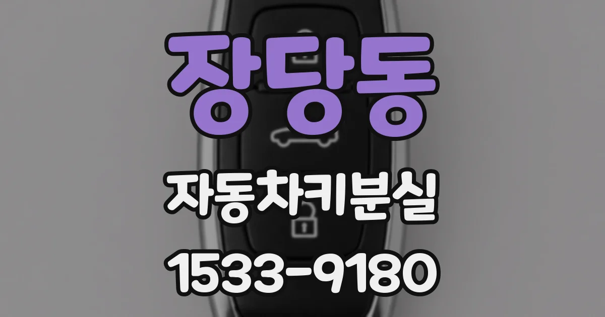 장당동 자동차키분실