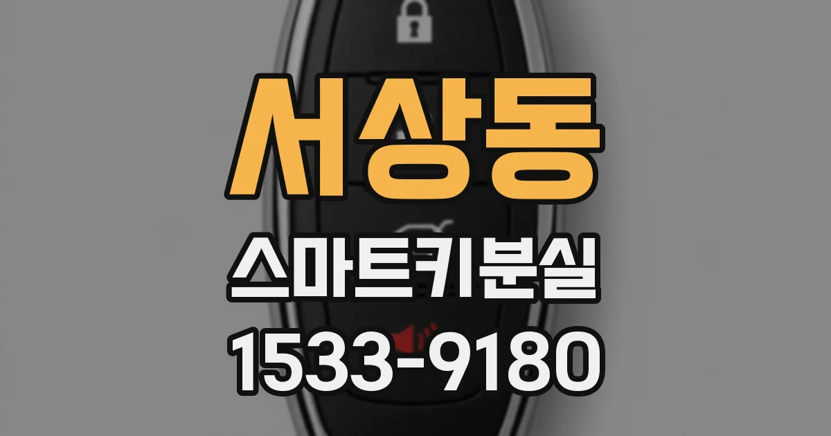 서상동 스마트키분실
