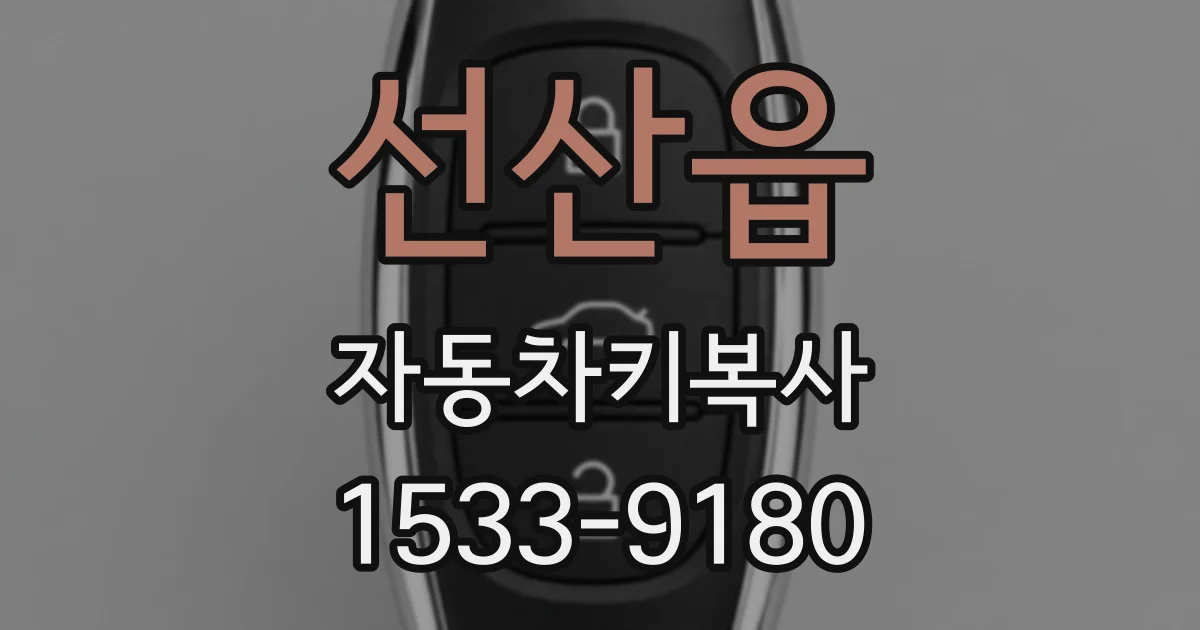 선산읍 자동차키복사