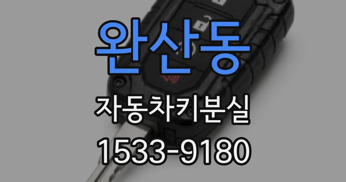 완산동 자동차키분실