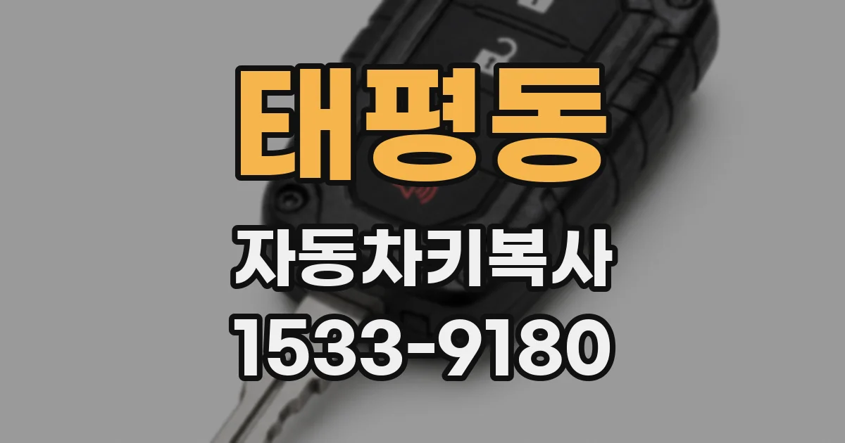 태평동 자동차키복사