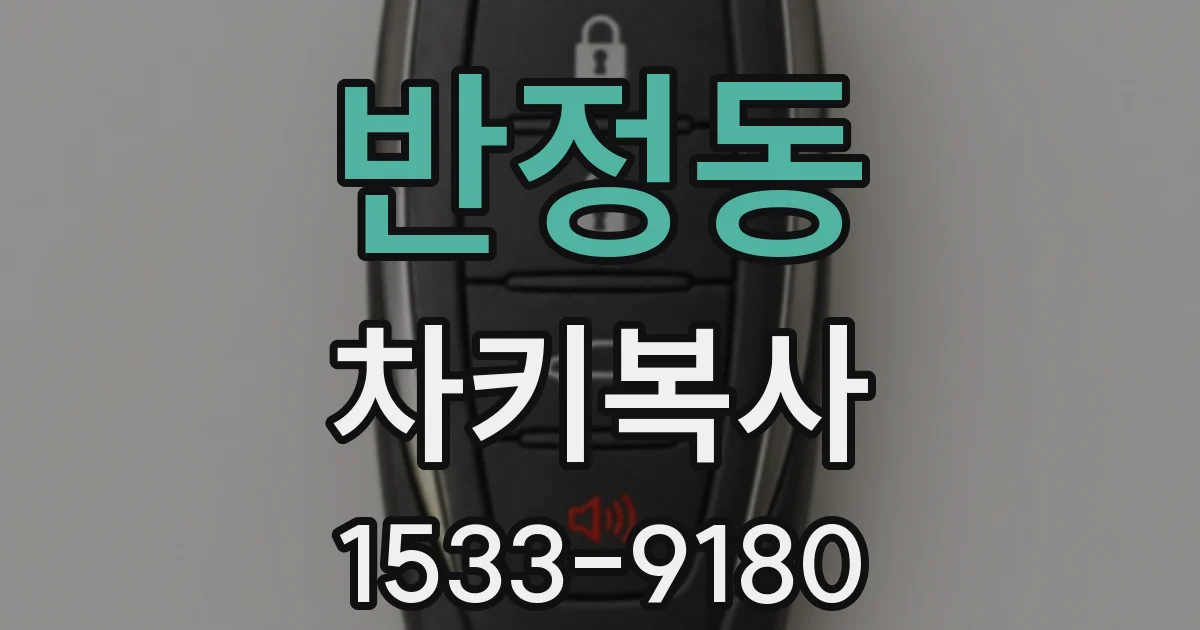 반정동 차키복사