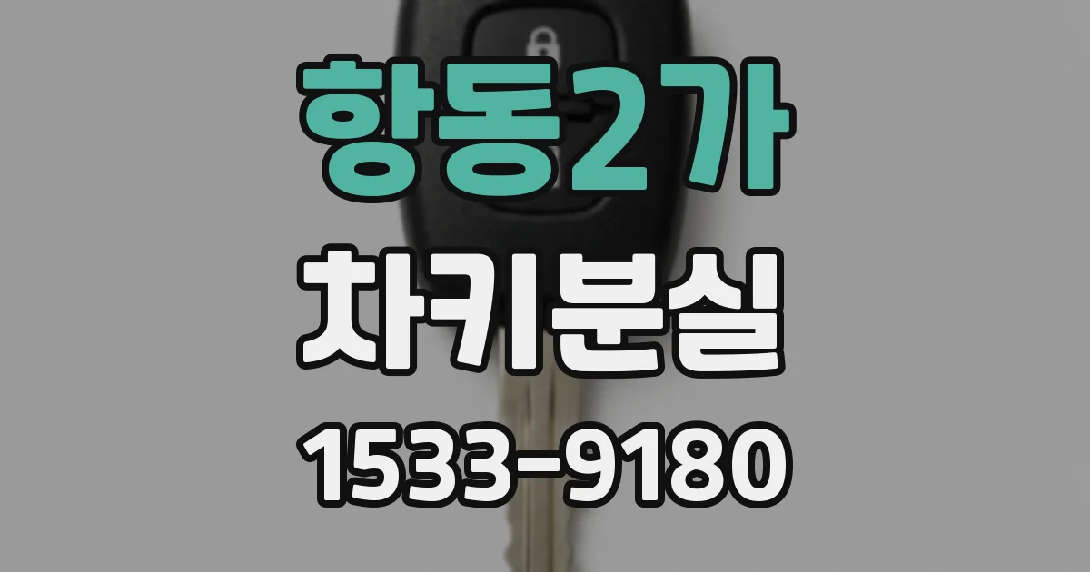 항동2가 차키분실