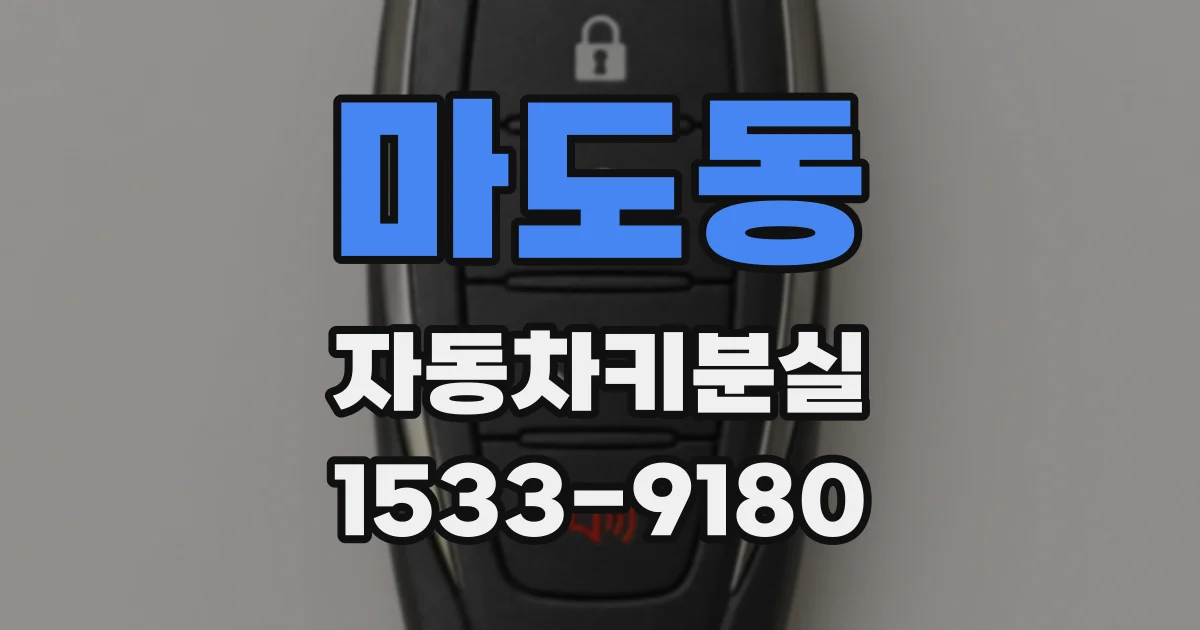 마도동 자동차키분실