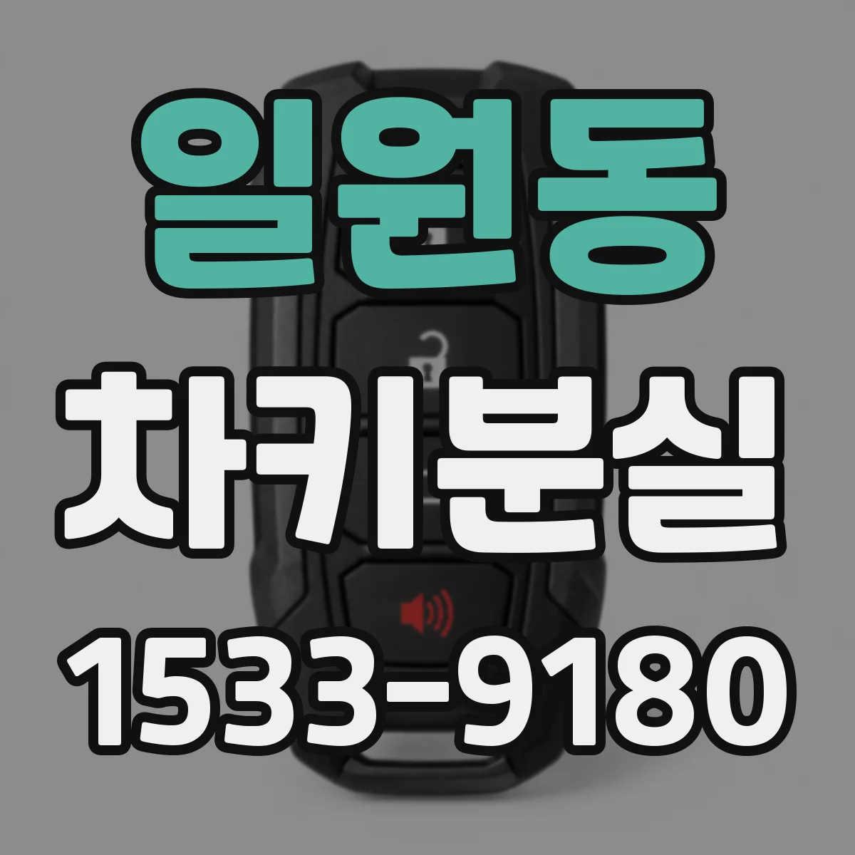 일원동 차키분실
