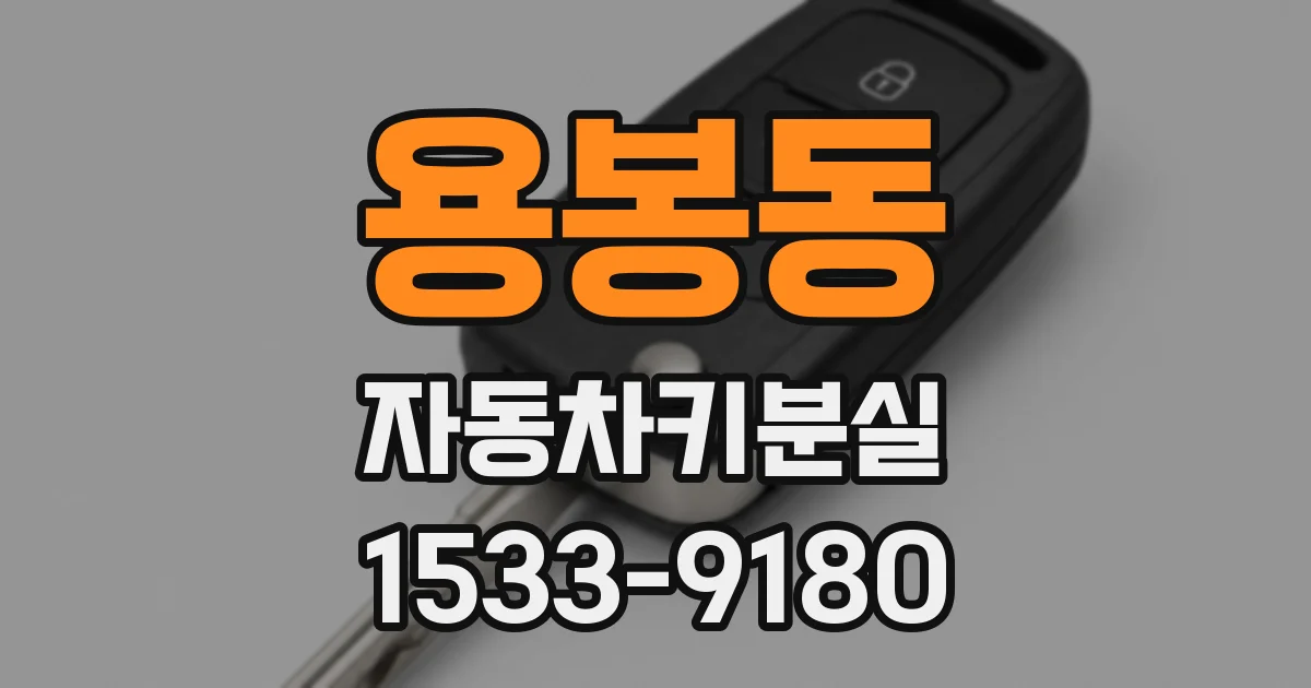 용봉동 자동차키분실
