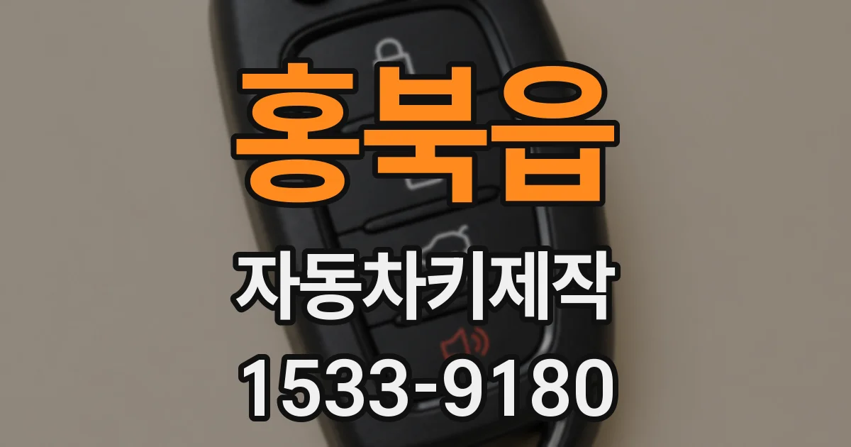 홍북읍 자동차키제작