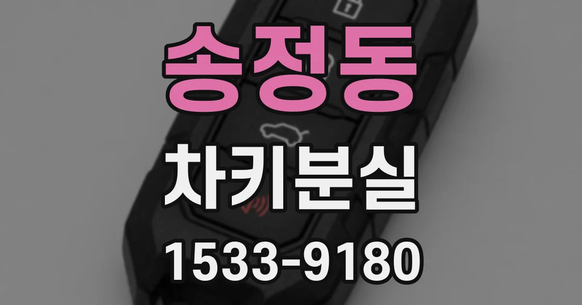 송정동 차키분실
