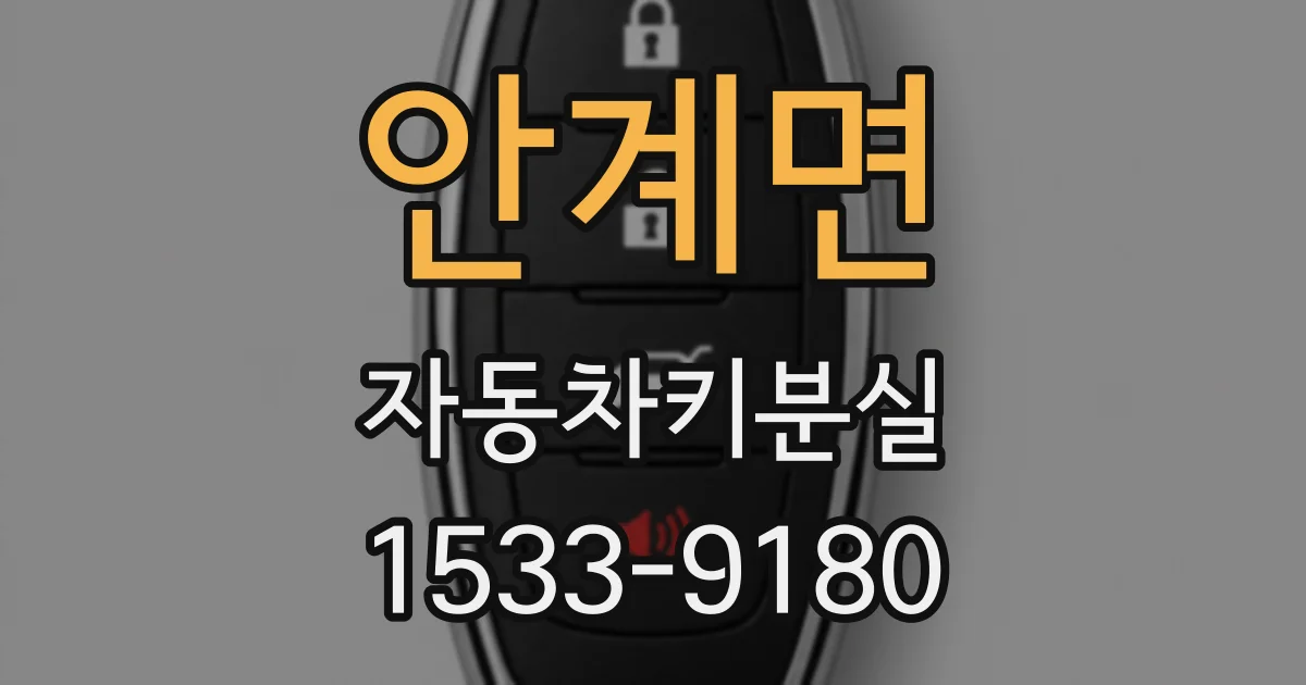안계면 자동차키분실