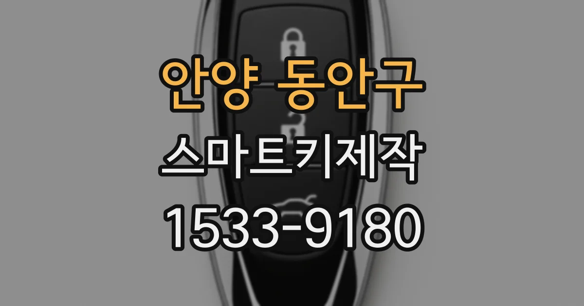안양 동안구 스마트키제작