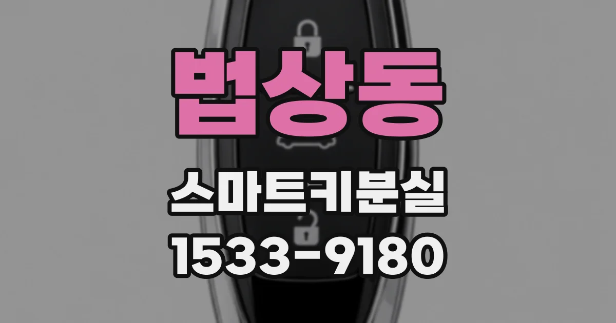 법상동 스마트키분실